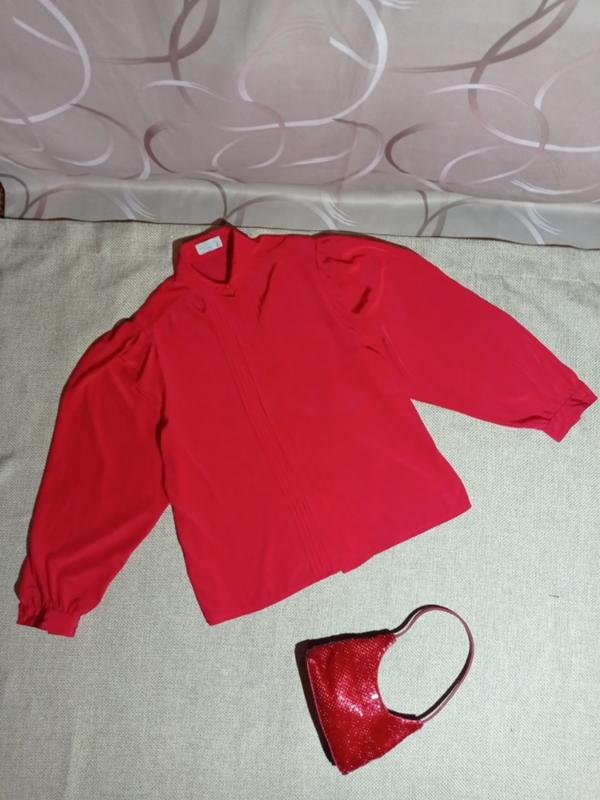 Damen Aquascutum Bluse Rot Polyester 38 / M / 46