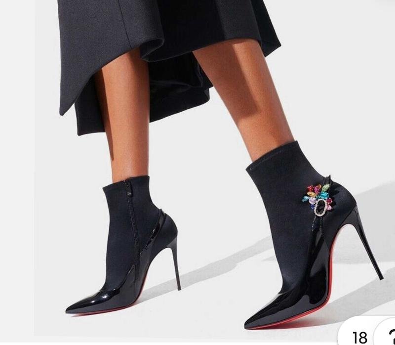 Damen Christian Louboutin Stiefeletten Schwarz 38