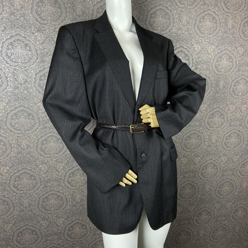 Damen Loro Piana Sakko Grau Wolle 40 / L / 48
