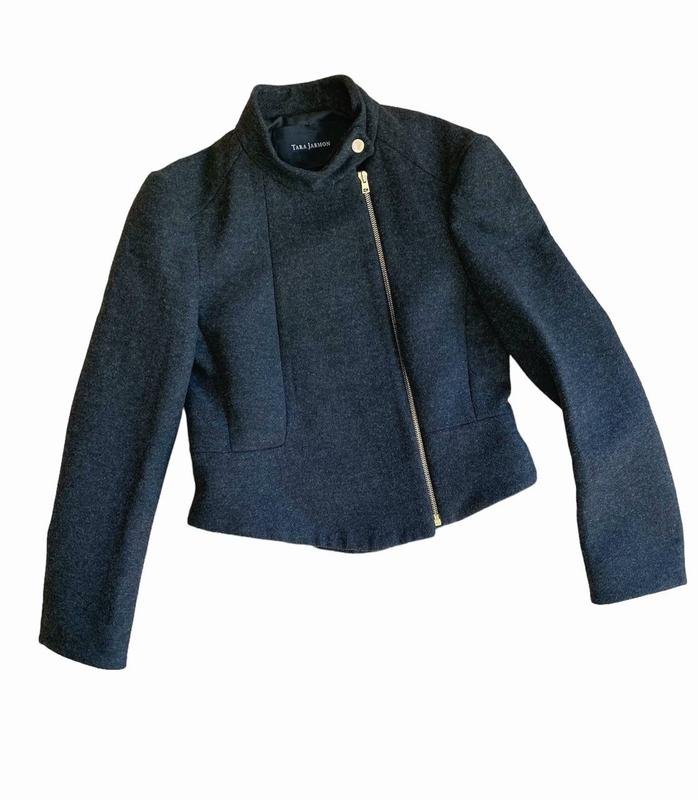 Damen Tara Jarmon Sakko Grau Viskose 38 / M / 46