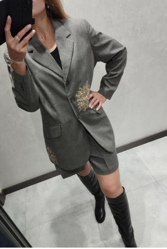 Femme Ballin Costume Gris Laine 38 / M / 46