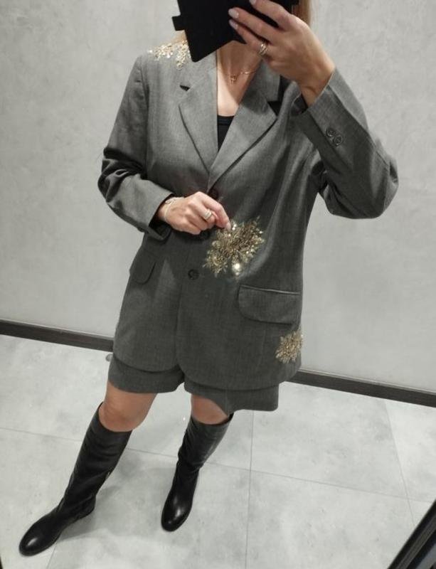 Femme Ballin Costume Gris Laine 38 / M / 46