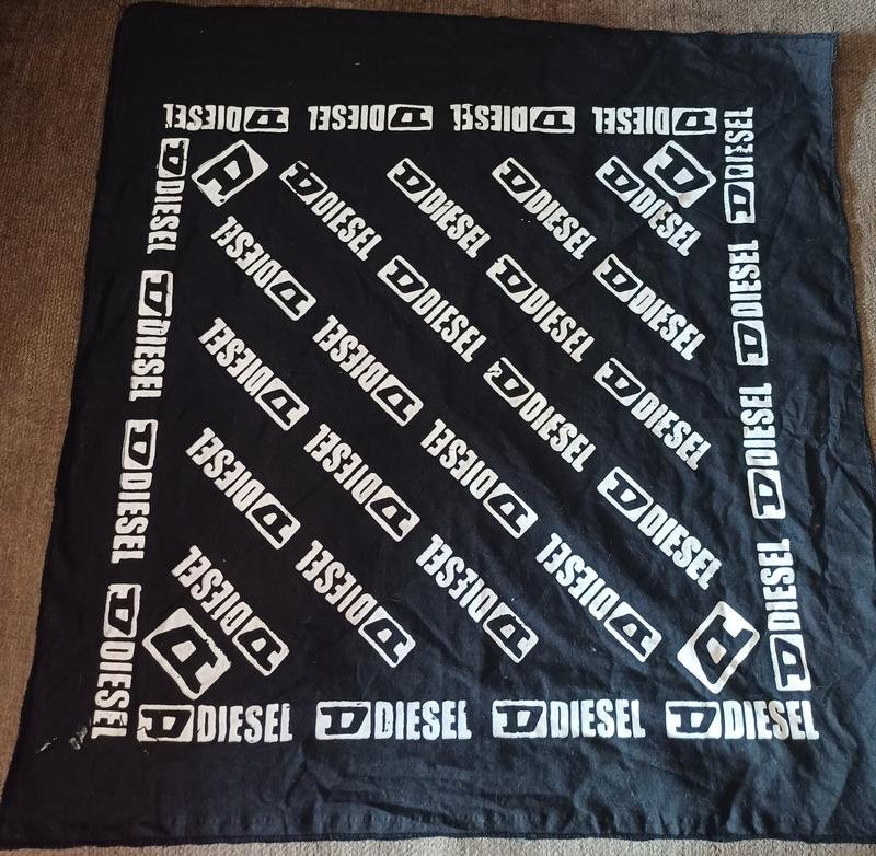 Женский Diesel Шарф Чёрный Хлопок