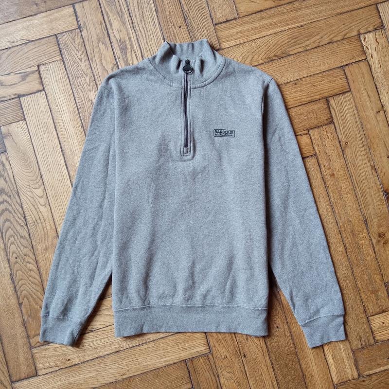 Herren Barbour Pullover Grau Baumwolle 38 / M / 46