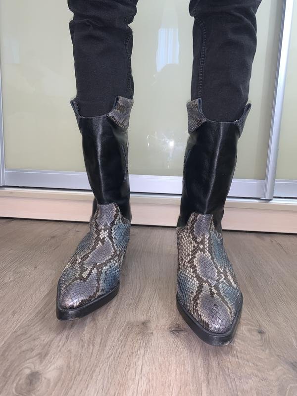 Men ARTIOLI Boots Black Leather 45