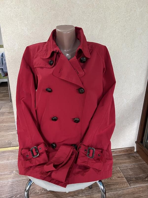 Women Aspesi Trench Coat Red Polyester 38 / M / 46
