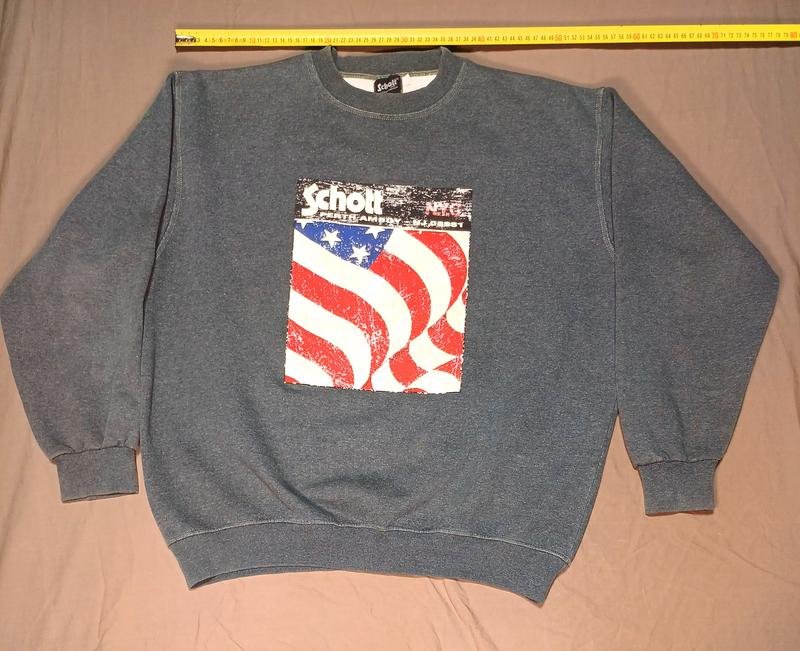 Мужской Schott NYC Серый Акрил 42 / XL / 50