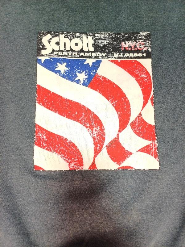 Мужской Schott NYC Серый Акрил 42 / XL / 50