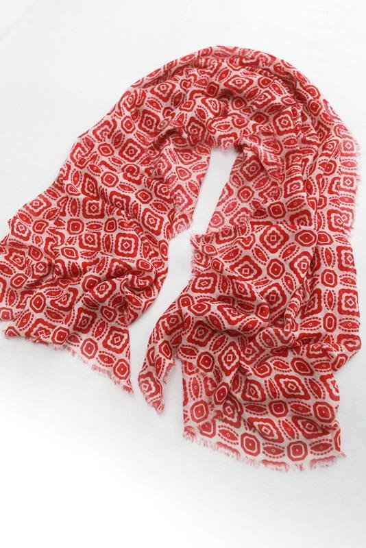 Шарф Marc O'Polo Разноцветный Шелк Лен