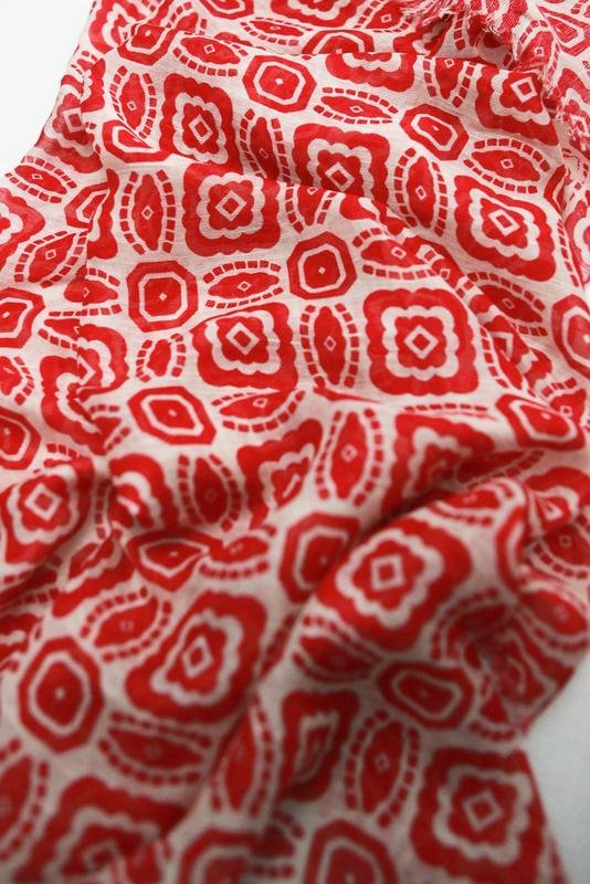 Шарф Marc O'Polo Разноцветный Шелк Лен