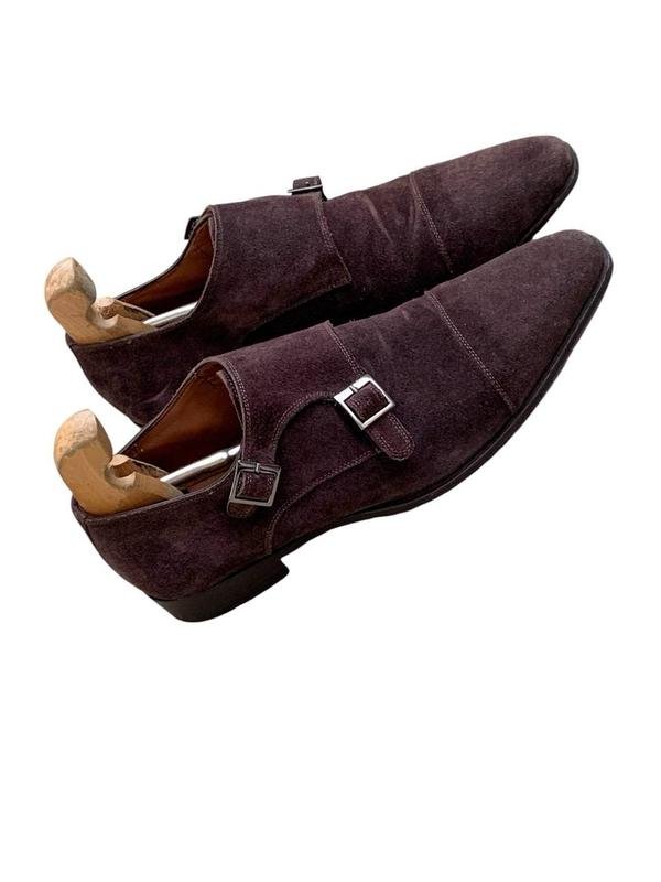 Men Giuseppe Maurizio Heels Brown Suede 42