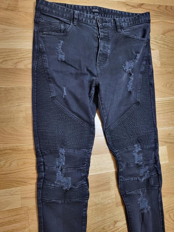 Men Balenciaga Jeans Grey Cotton 32