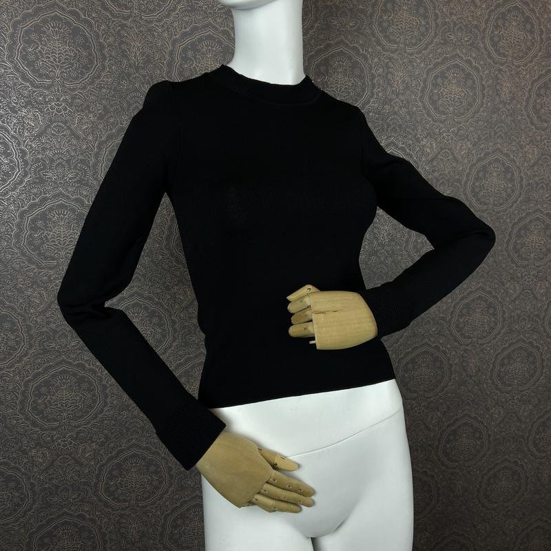 Femme Sandro Paris Pull Noir Viscose 34