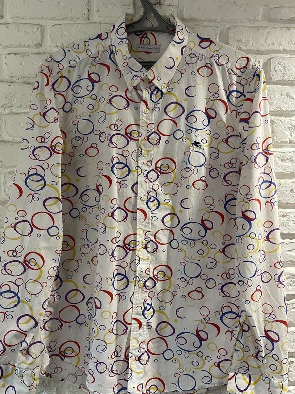 Herren Etro Hemd Bunt 40 /L / 48