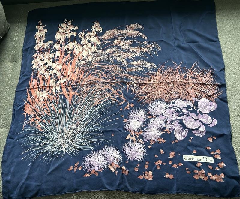 Sciarpa Christian Dior Blu