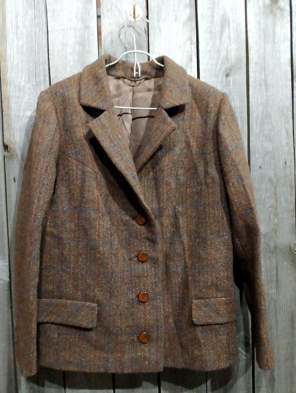 Damen Harris Tweed Sakko Mehrfarbig Tweed 40 / L /