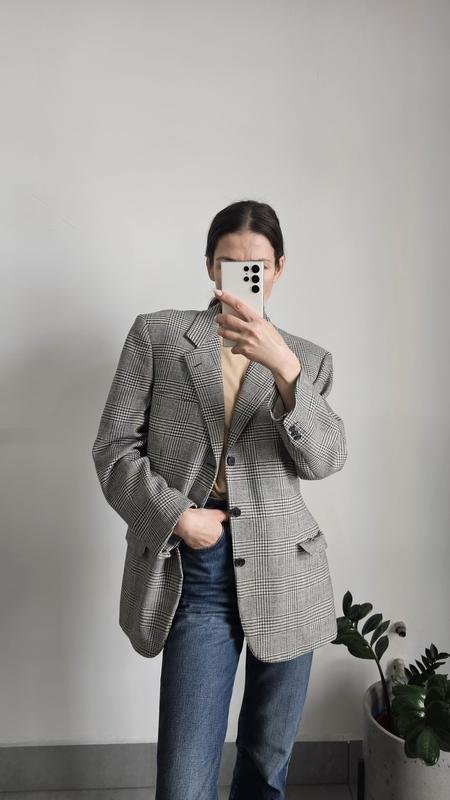 Женский Belvest Пиджак Серый Шерсть S