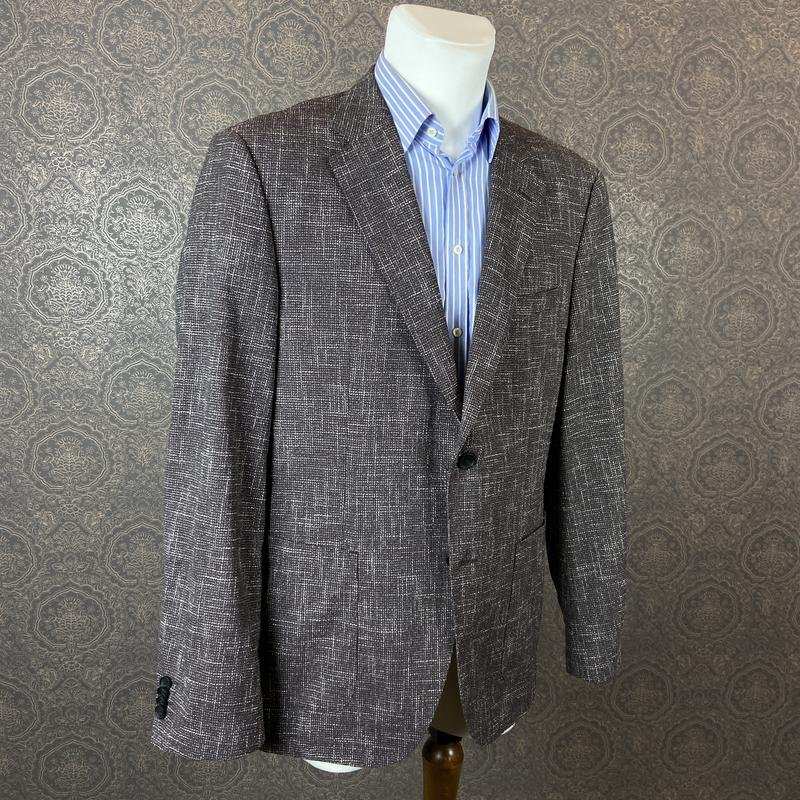 Men Hugo Boss Blazer Grey Wool 40 /L / 48