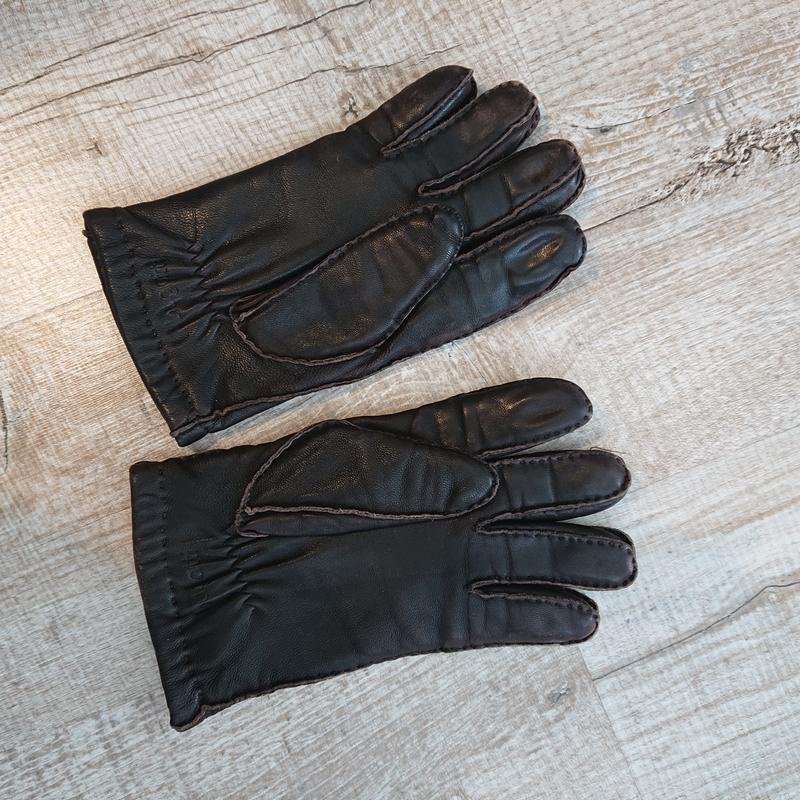 Men Bugatti Gloves Brown Leather XL