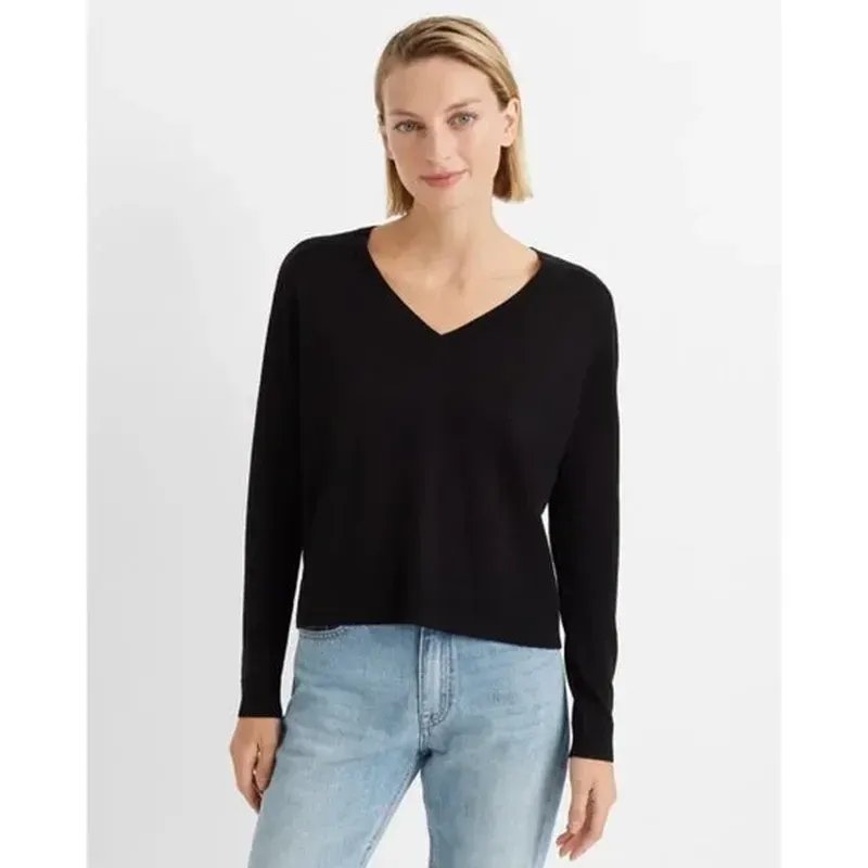 Женский Club Monaco Джемпер Чёрный Шерсть 36