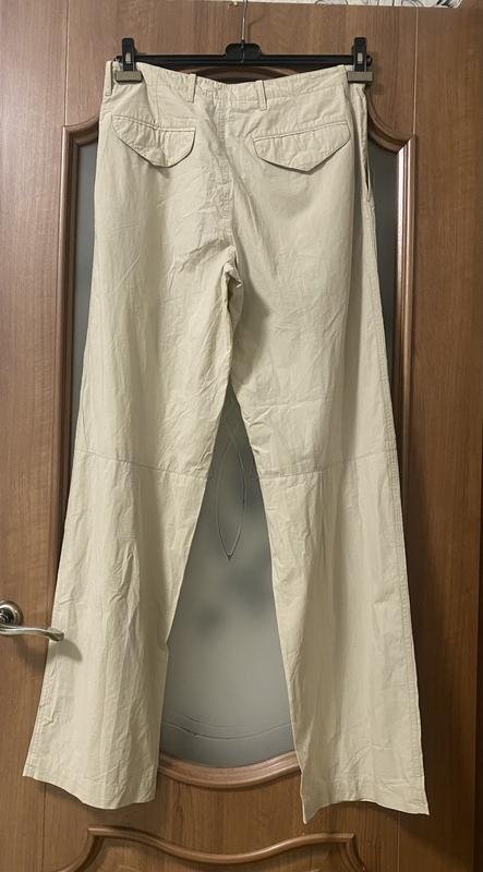 Men Dries Van Noten Trousers Beige Cotton 33 / L /
