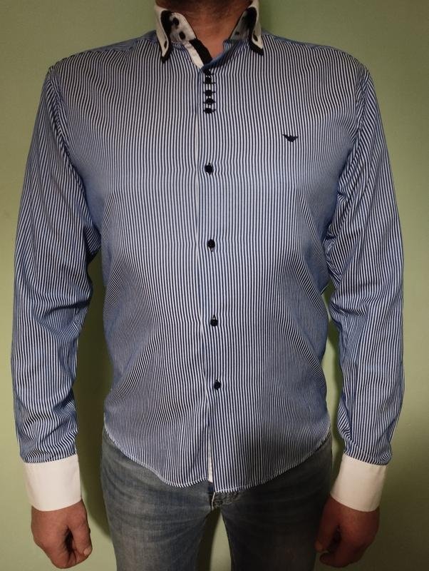 Homme Giorgio Armani Chemise Blanche Coton 42 / XL
