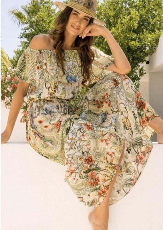 Damen Valery Vain Kleid Mehrfarbig Viskose M