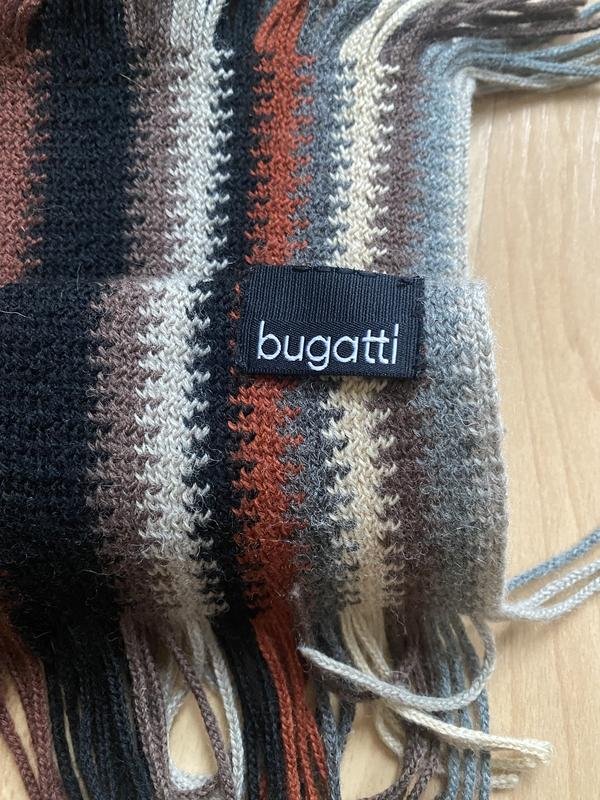 Unisex Bugatti Scarf Multicolor Wool