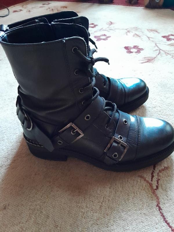 Herren Carvela Stiefel Schwarz Leder 40