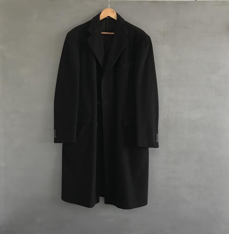 Homme Pal Zileri Manteau Noir Cachemire 44 / XXL /