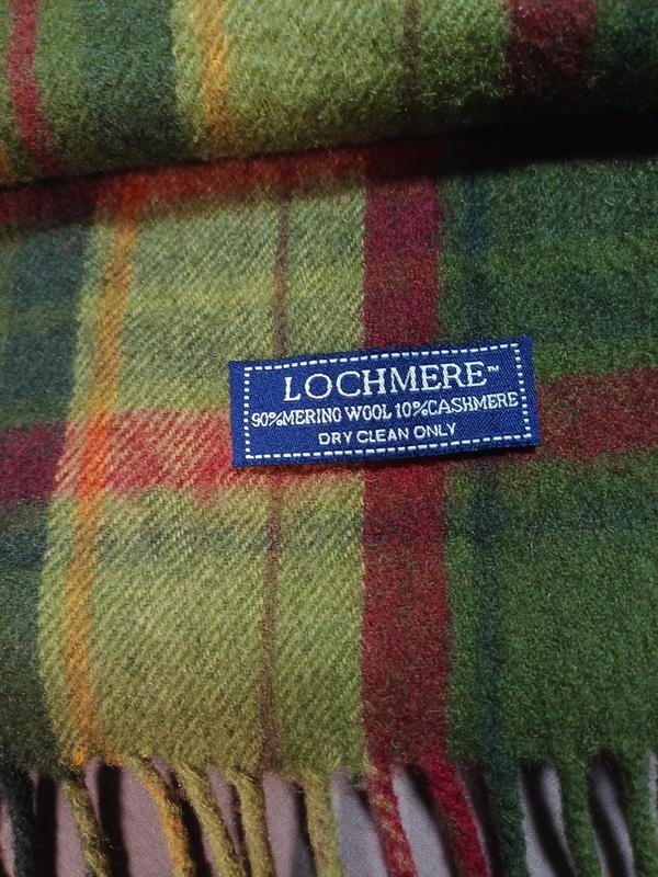 Men LOCHMERE Scarf Green Cashmere