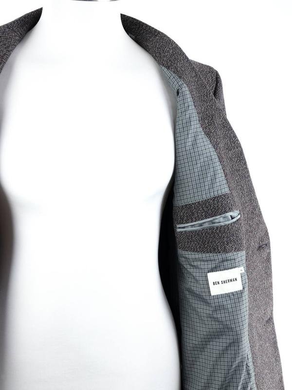 Men Ben Sherman Blazer Brown Wool Blend 42 / XL /