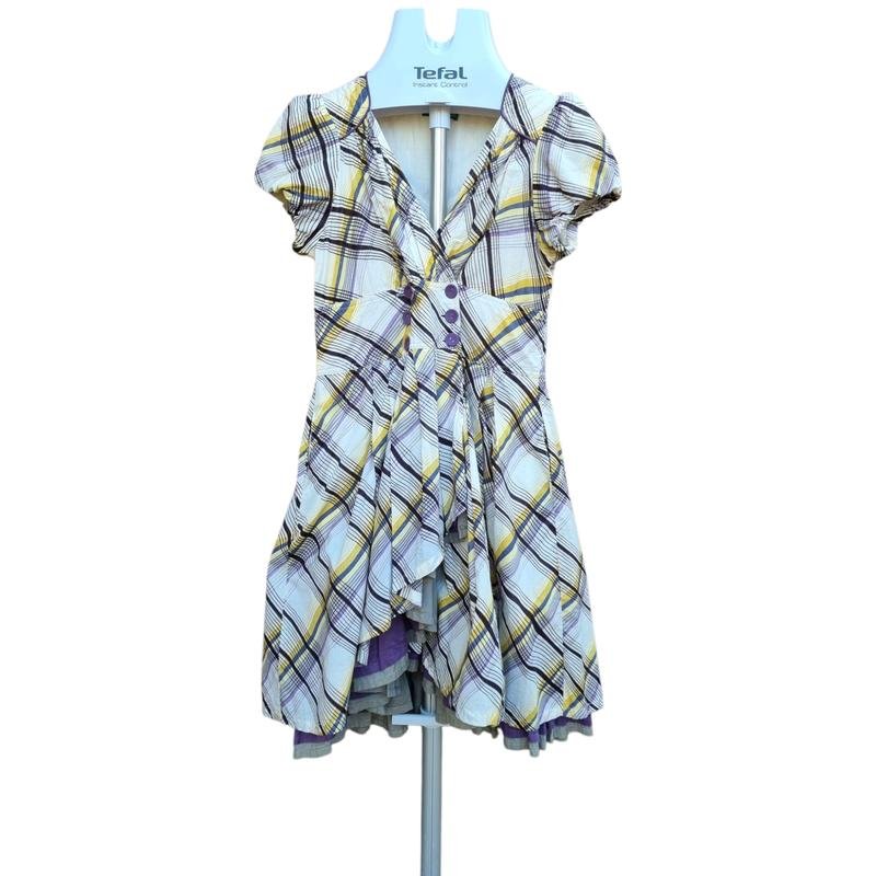 Женское Christian Dior Платье Белый Хлопок 38 / M