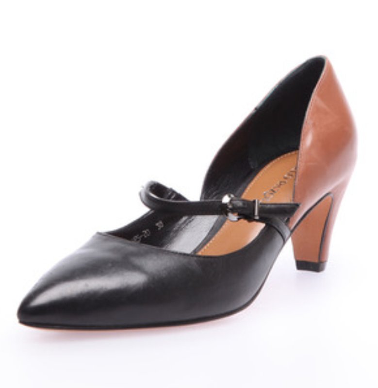 Femme Ecco Talons Noir Cuir 36