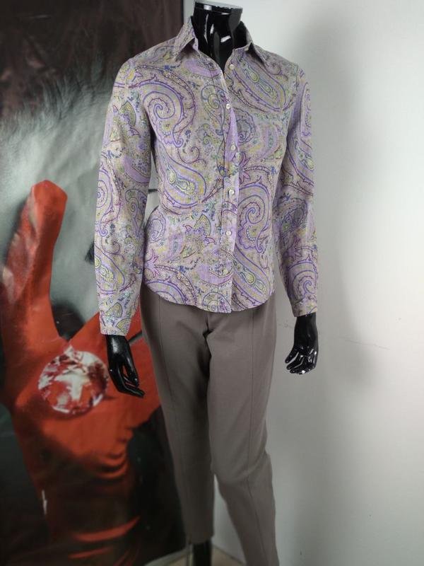 Damen Etro Hemd Mehrfarbig Baumwolle 36