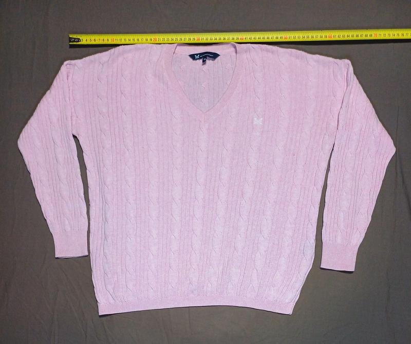 Damen Crew Clothing Pullover Rosa Acryl 44 / XXL /