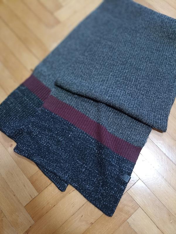 Unisexe Dune Écharpe Grise Acrylique