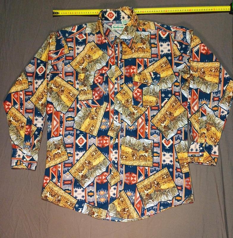 Homme Vintage Road Runner Chemise Beige Coton 42 /