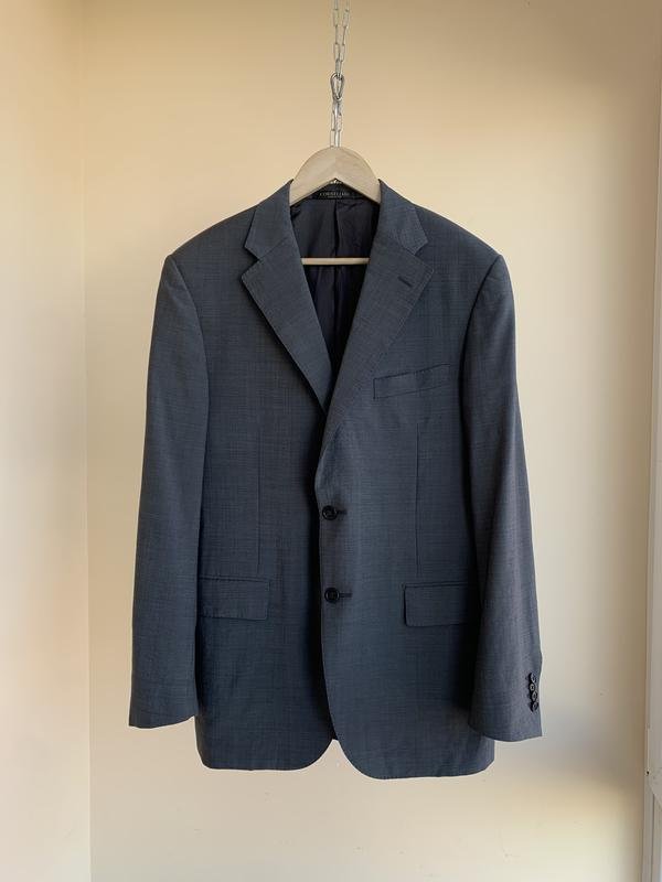 Men Corneliani Blazer Grey Wool 42