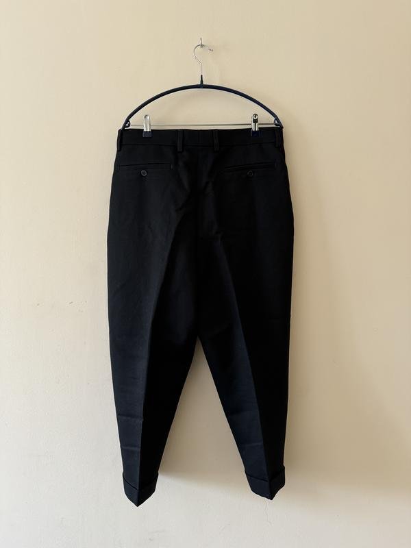 Women AMI Trousers Black Wool 38 / M / 46