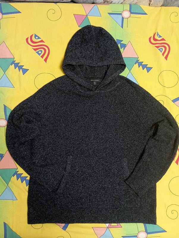 Men Banana Republic Sweater Grey Cotton 42 / XL /