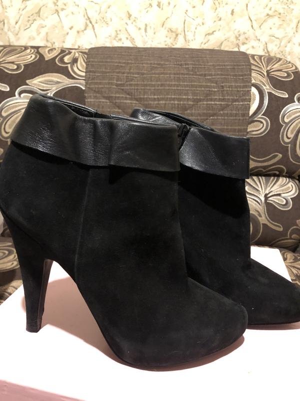 Женские Ash Ботильоны Чёрный Замша 39