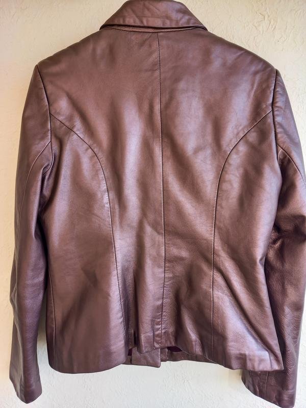 Женская Margaret Godtrey Куртка Сиреневая Кожа S