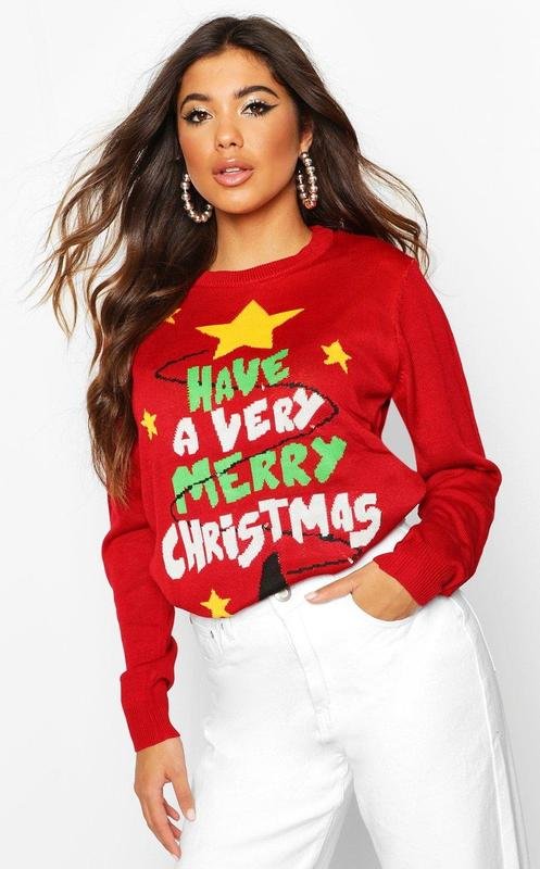 Женский AMI Свитер Красный Акрил One size