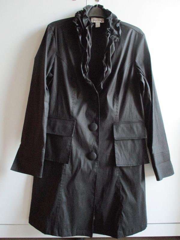 Donna Joseph Ribkoff Trench Nero 40 / L / 48