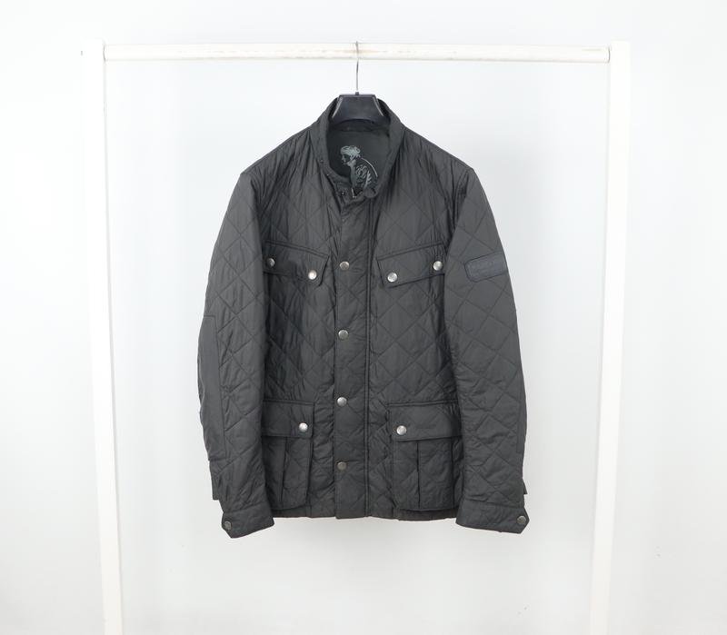 Herren Barbour Jacke Grau Nylon 40 /L / 48