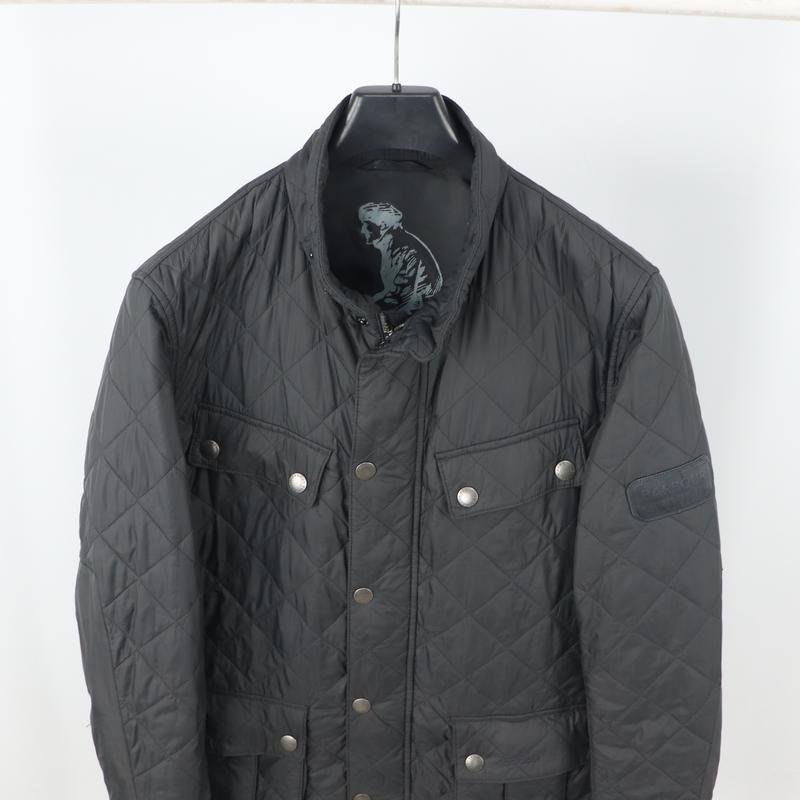Herren Barbour Jacke Grau Nylon 40 /L / 48