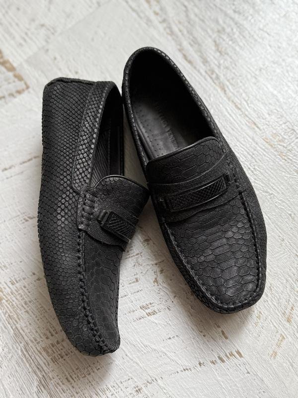 Men Bottega Veneta Loafers Black Leather 42