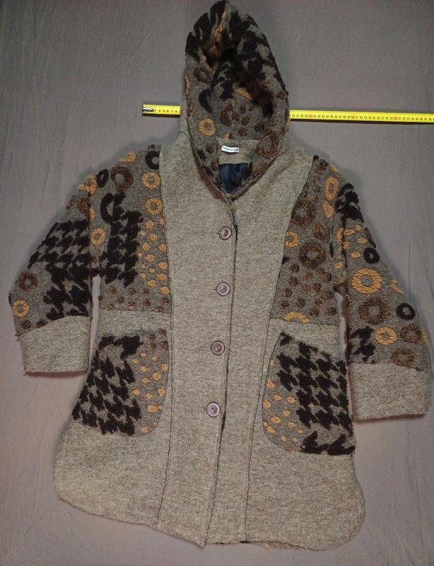 Femme Manteau Marron Laine 36 / S / 44