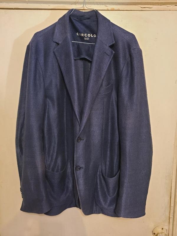 Herren Circolo 1901 Sakko Marineblau Leinen 44 /